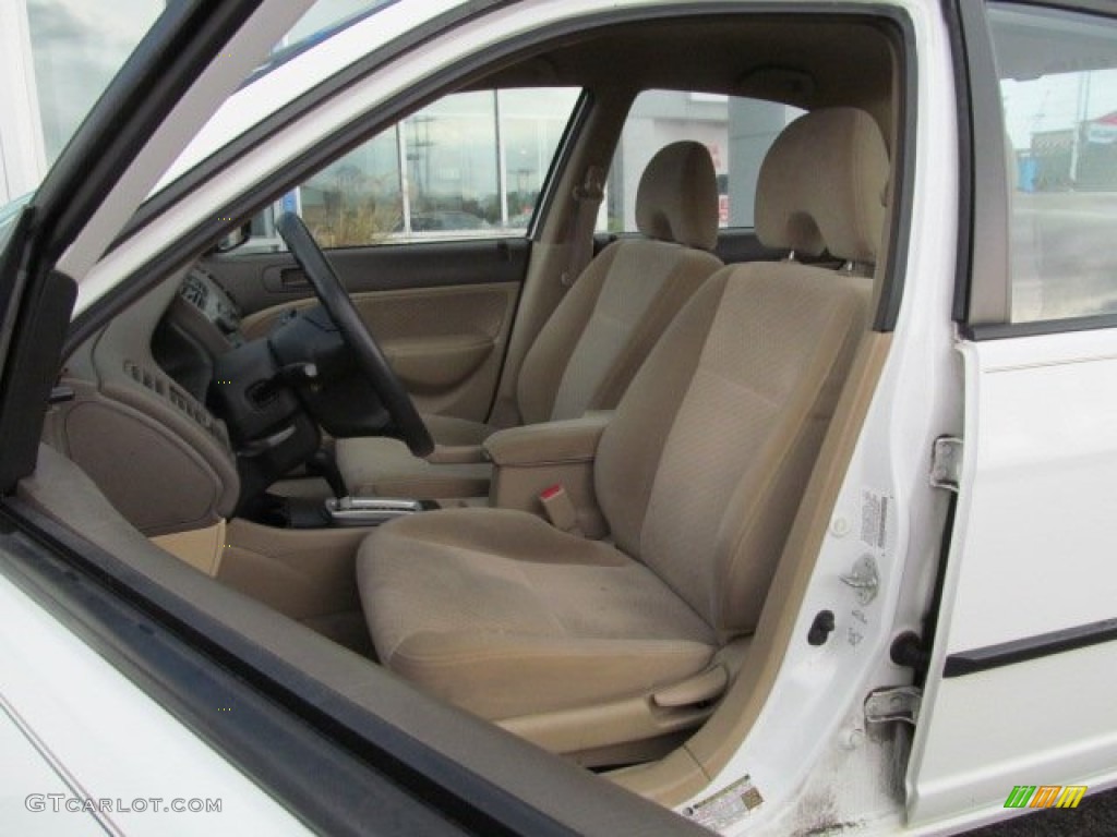 2005 Civic Value Package Sedan - Taffeta White / Ivory photo #11