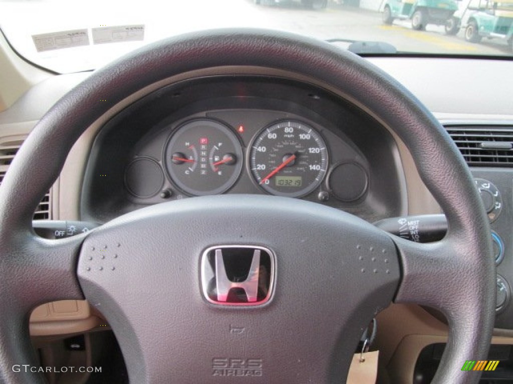 2005 Civic Value Package Sedan - Taffeta White / Ivory photo #14