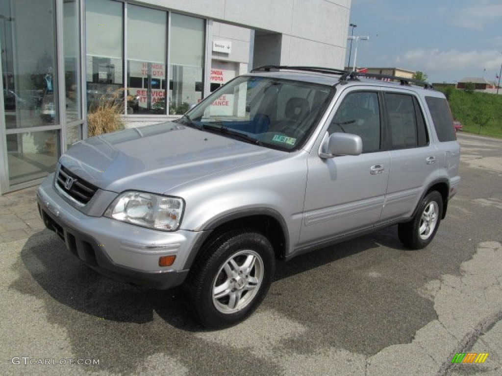 2001 CR-V Special Edition 4WD - Satin Silver Metallic / Black Leather photo #2