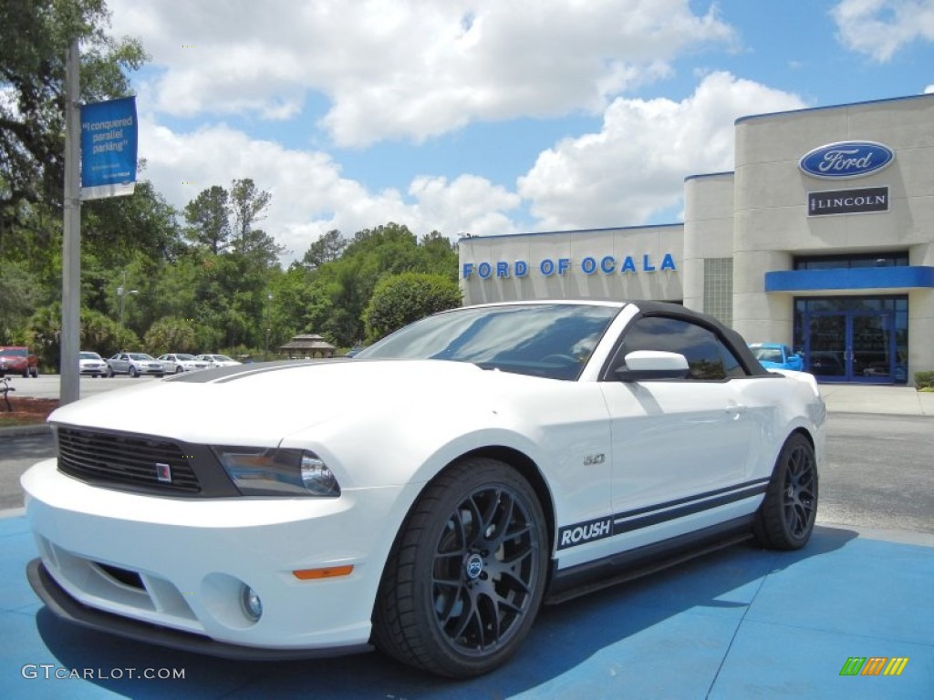 2011 Mustang GT Premium Convertible - Performance White / Charcoal Black photo #1