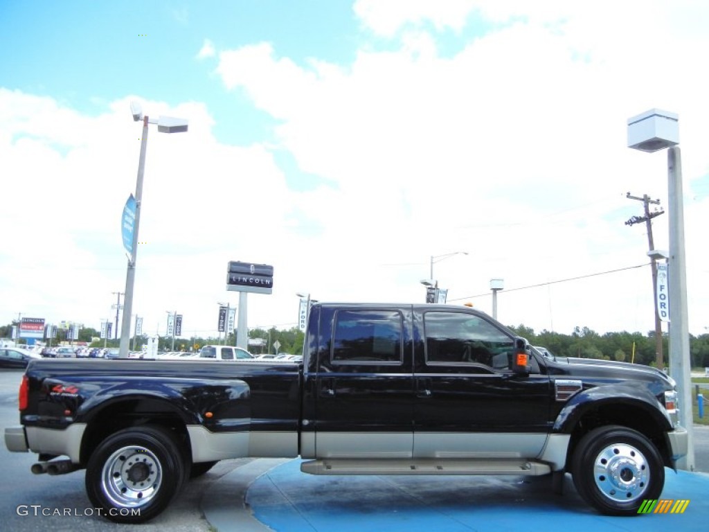 2009 F450 Super Duty King Ranch Crew Cab 4x4 Dually - Black / Chaparral Leather photo #6