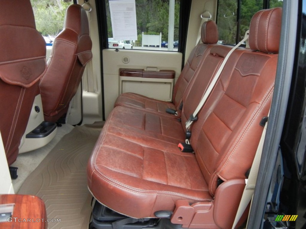 2009 Ford F450 Super Duty King Ranch Crew Cab 4x4 Dually Rear Seat Photo #64627900