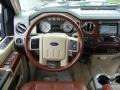 Chaparral Leather 2009 Ford F450 Super Duty King Ranch Crew Cab 4x4 Dually Steering Wheel