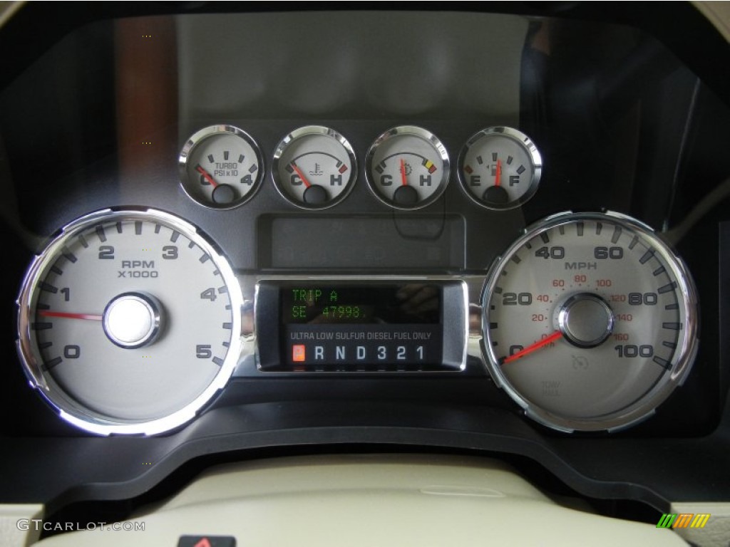 2009 Ford F450 Super Duty King Ranch Crew Cab 4x4 Dually Gauges Photo #64627969