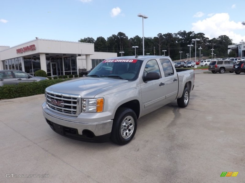 2008 Sierra 1500 SLE Crew Cab - Silver Birch Metallic / Dark Titanium photo #1