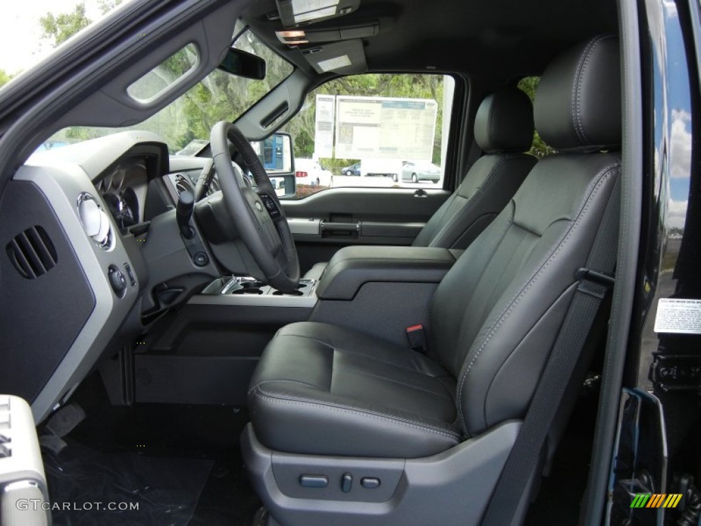 2012 Ford F450 Super Duty Lariat Crew Cab 4x4 Dually Front Seat Photo #64630183