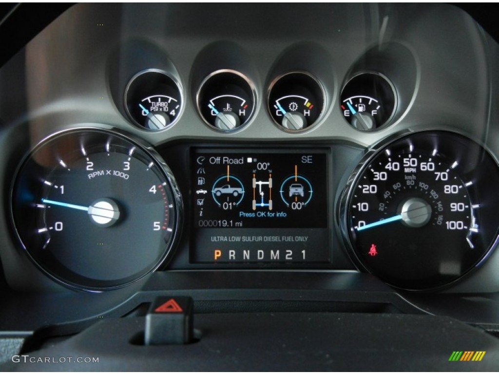 2012 Ford F450 Super Duty Lariat Crew Cab 4x4 Dually Gauges Photo #64630210