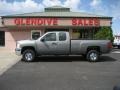 Graystone Metallic - Silverado 2500HD Work Truck Extended Cab 4x4 Photo No. 2