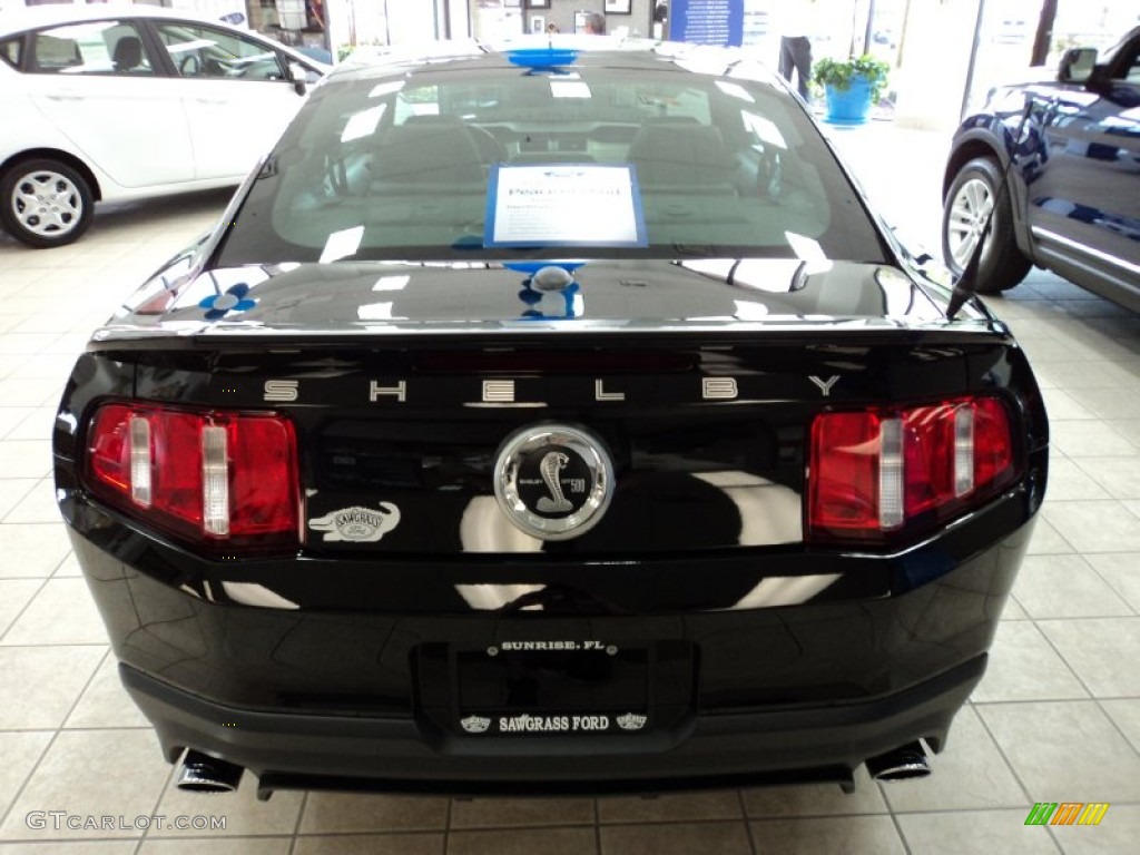 2011 Mustang Shelby GT500 SVT Performance Package Coupe - Ebony Black / Charcoal Black/Black photo #7