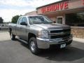 Graystone Metallic - Silverado 2500HD Work Truck Extended Cab 4x4 Photo No. 4