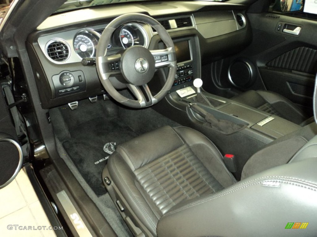 Charcoal Black/Black Interior 2011 Ford Mustang Shelby GT500 SVT Performance Package Coupe Photo #64631055