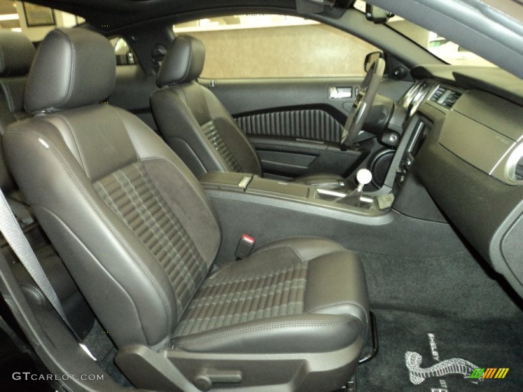 Charcoal Black/Black Interior 2011 Ford Mustang Shelby GT500 SVT Performance Package Coupe Photo #64631080