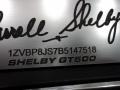 2011 Ford Mustang Shelby GT500 SVT Performance Package Coupe Info Tag