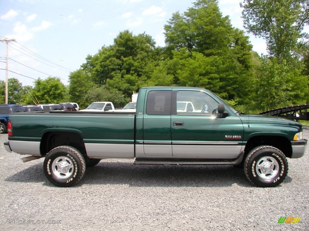 2000 Ram 2500 SLT Extended Cab 4x4 - Forest Green Pearlcoat / Agate photo #9