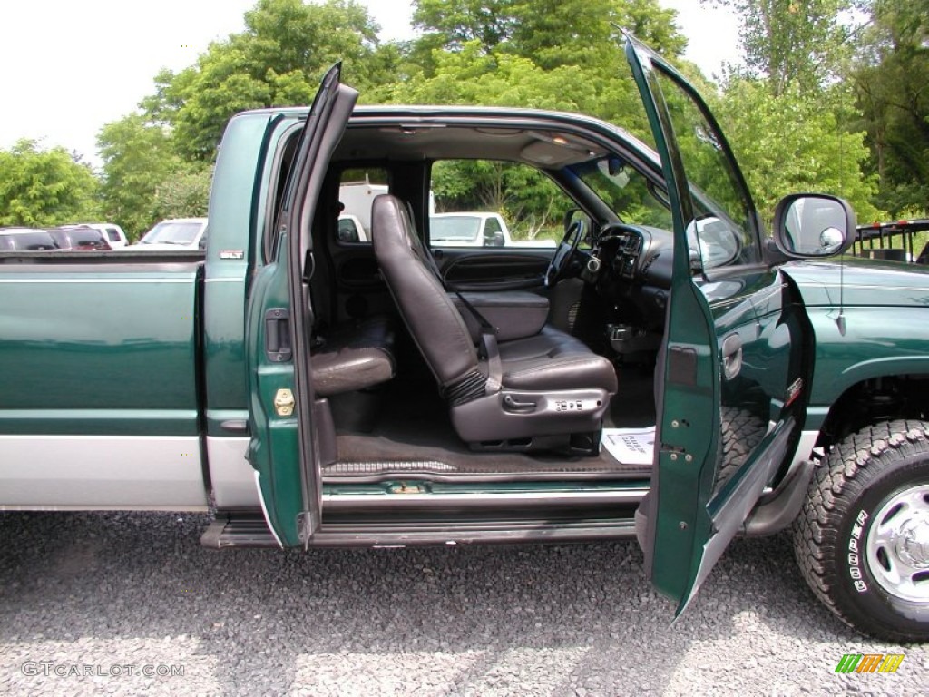 2000 Ram 2500 SLT Extended Cab 4x4 - Forest Green Pearlcoat / Agate photo #39