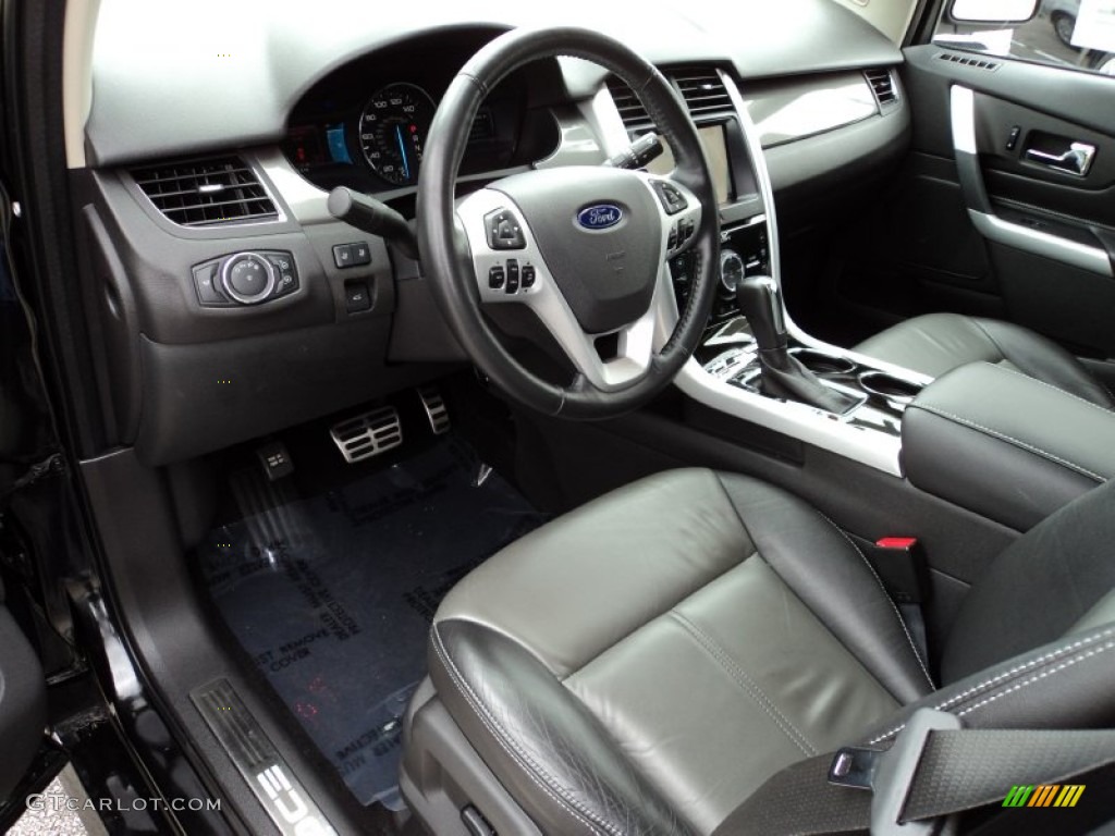 Charcoal Black/Silver Smoke Metallic Interior 2011 Ford Edge Sport Photo #64631912