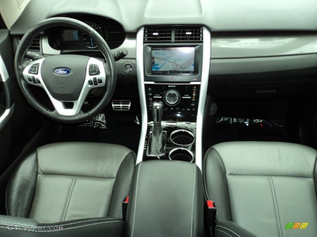 2011 Ford Edge Sport Charcoal Black/Silver Smoke Metallic Dashboard Photo #64631959