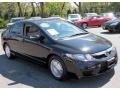 2009 Crystal Black Pearl Honda Civic Hybrid Sedan  photo #3