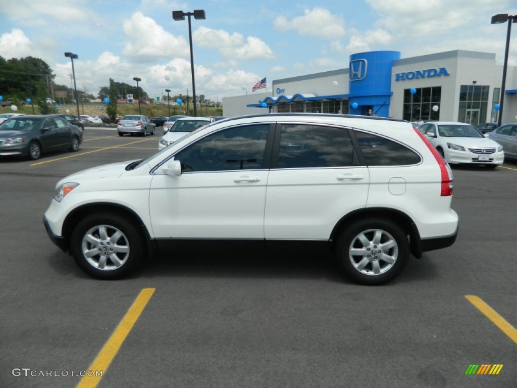 2009 CR-V EX-L - Taffeta White / Gray photo #2