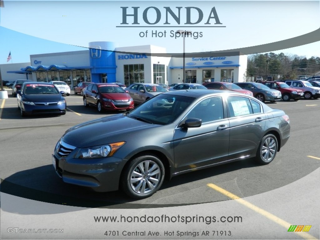 2012 Accord EX-L Sedan - Polished Metal Metallic / Gray photo #1