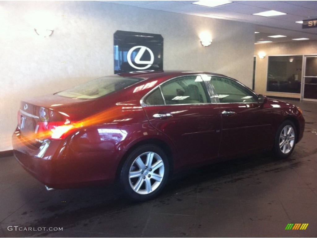 2008 ES 350 - Royal Ruby Red Metallic / Cashmere photo #2