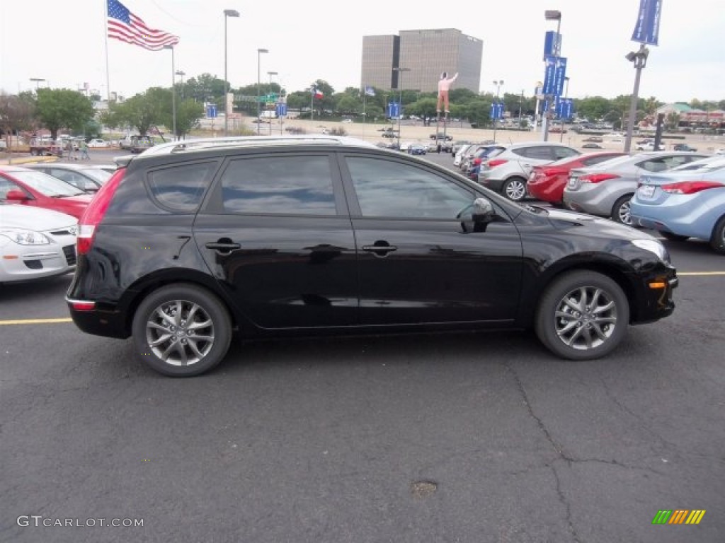 2012 Elantra GLS Touring - Black Noir Pearl / Black photo #4