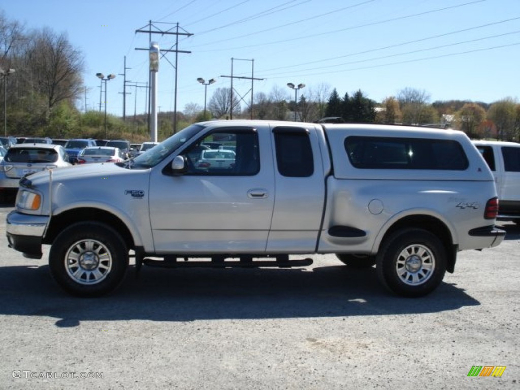 2002 F150 XLT SuperCab 4x4 - Silver Metallic / Medium Graphite photo #5