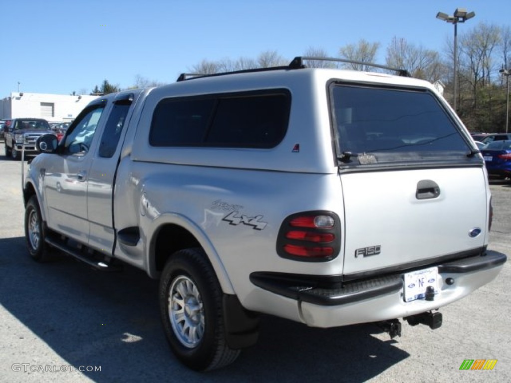 2002 F150 XLT SuperCab 4x4 - Silver Metallic / Medium Graphite photo #6