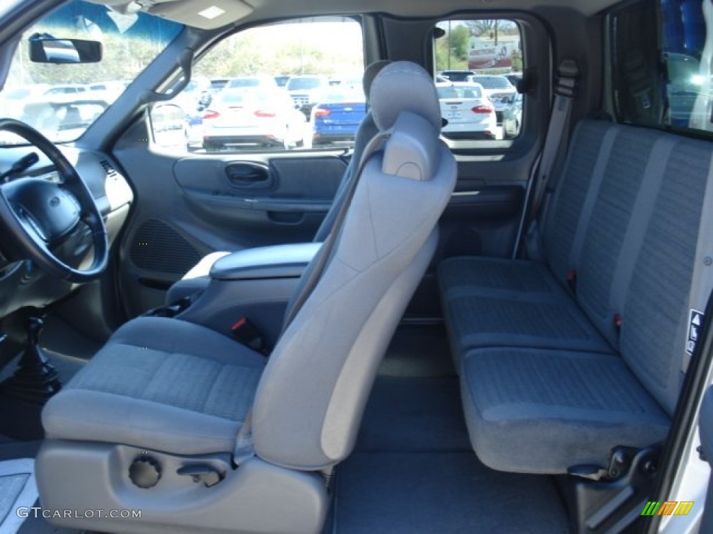 2002 F150 XLT SuperCab 4x4 - Silver Metallic / Medium Graphite photo #15