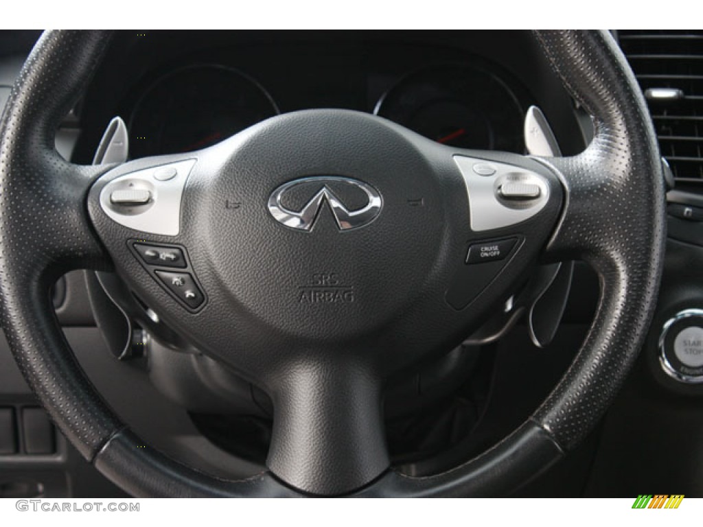 2009 Infiniti FX 35 AWD Graphite Steering Wheel Photo #64638757