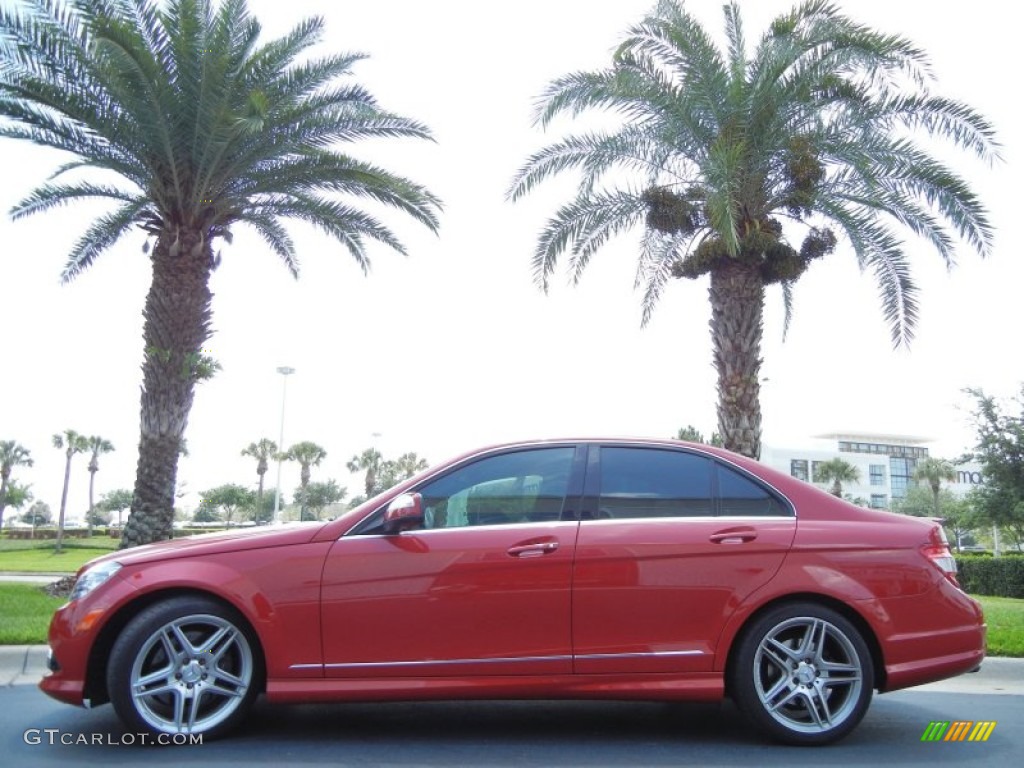 Mars Red 2009 Mercedes-Benz C 350 Sport Exterior Photo #64641748
