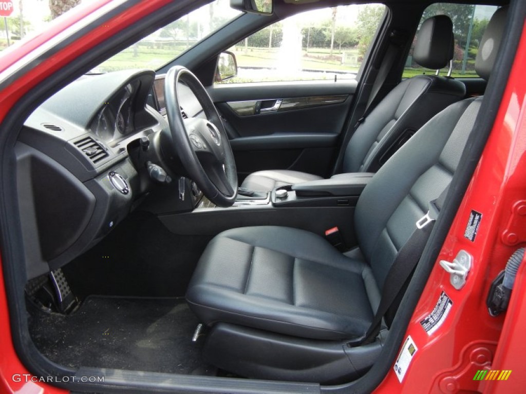 Black Interior 2009 Mercedes-Benz C 350 Sport Photo #64641835