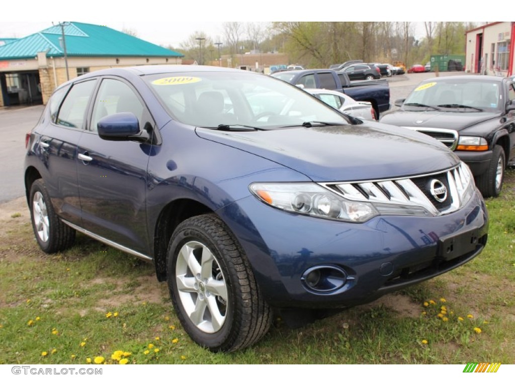 2009 Murano S AWD - Deep Sapphire Metallic / Black photo #16