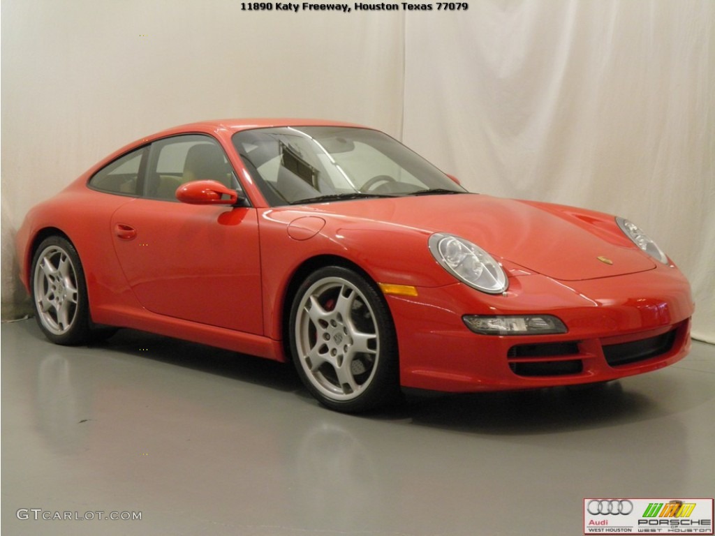 2006 911 Carrera S Coupe - Guards Red / Black/Sand Beige photo #3