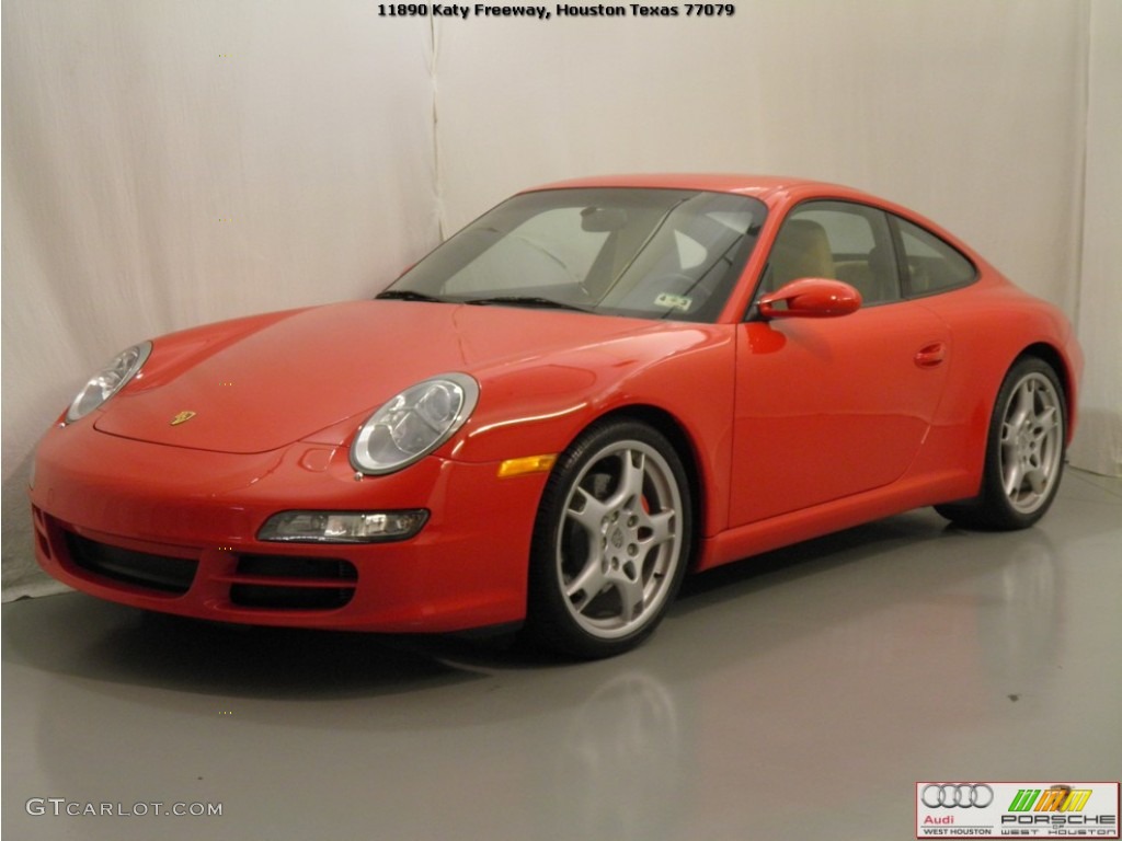 2006 911 Carrera S Coupe - Guards Red / Black/Sand Beige photo #4