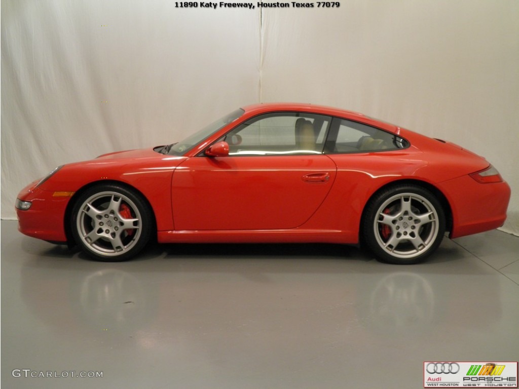 2006 911 Carrera S Coupe - Guards Red / Black/Sand Beige photo #5