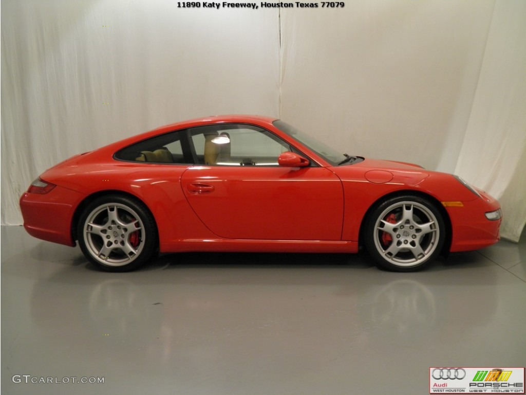 2006 911 Carrera S Coupe - Guards Red / Black/Sand Beige photo #6