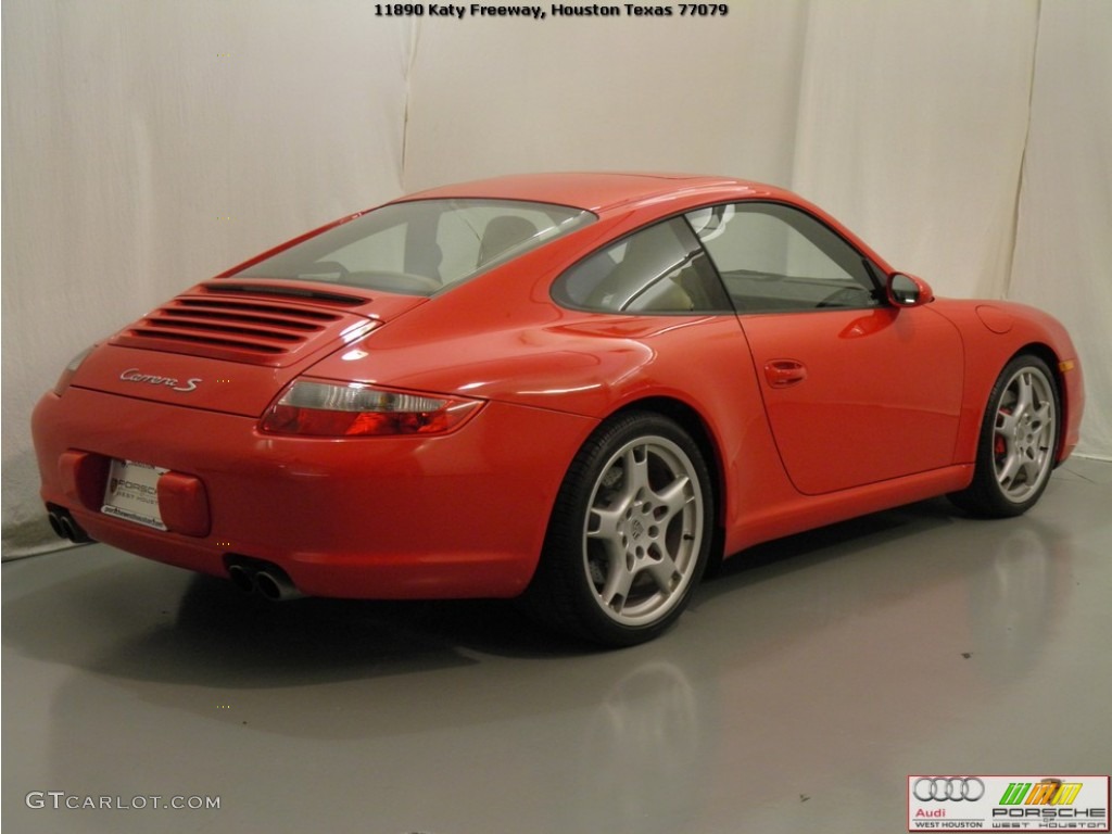 2006 911 Carrera S Coupe - Guards Red / Black/Sand Beige photo #21