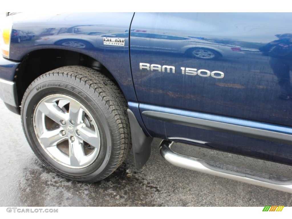 2006 Ram 1500 SLT Quad Cab 4x4 - Atlantic Blue Pearl / Medium Slate Gray photo #12