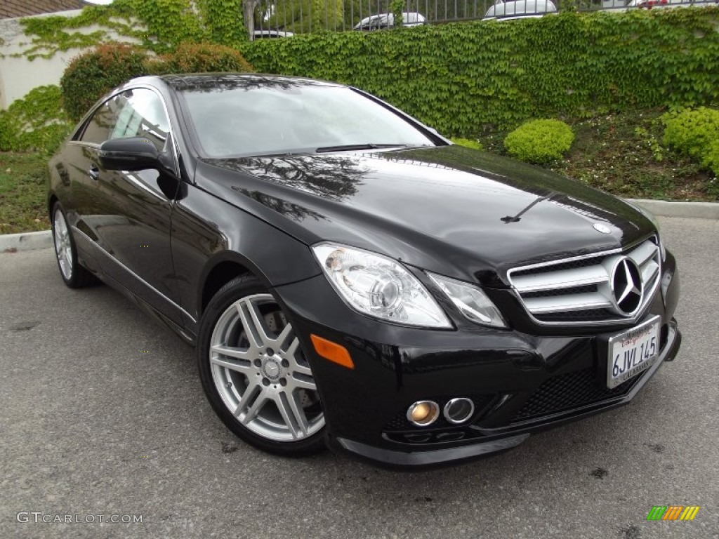 2010 E 550 Coupe - Black / Black photo #1