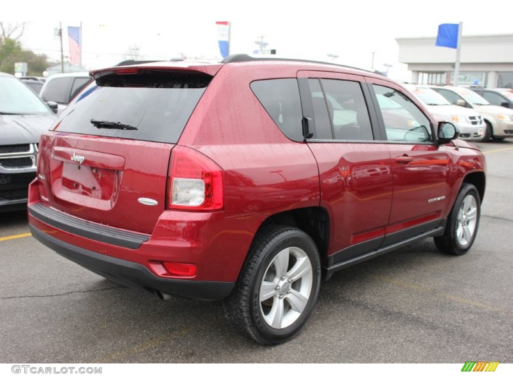 2011 Compass 2.4 Latitude 4x4 - Deep Cherry Red Crystal Pearl / Dark Slate Gray photo #15