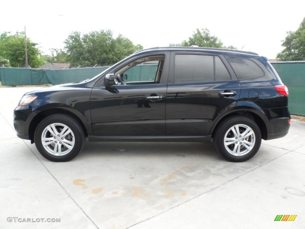 Phantom Black Metallic 2010 Hyundai Santa Fe Limited Exterior Photo #64645549