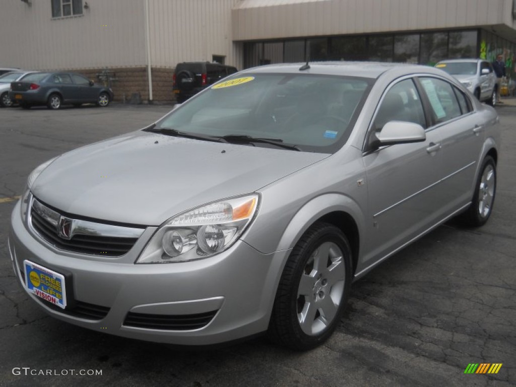 2007 Aura XE - Silver Pearl Metallic / Gray photo #1