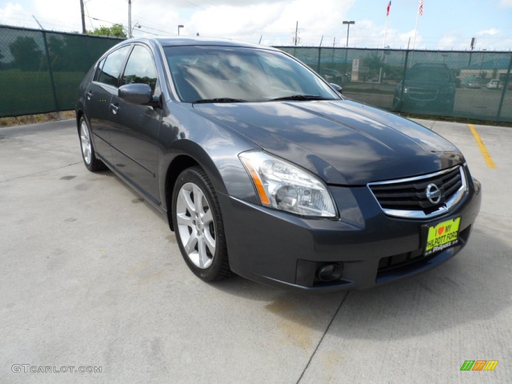 2008 Maxima 3.5 SE - Dark Slate Metallic / Charcoal Black photo #1