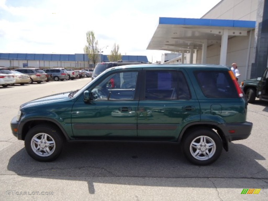 1999 CR-V EX 4WD - Clover Green Pearl / Charcoal photo #2