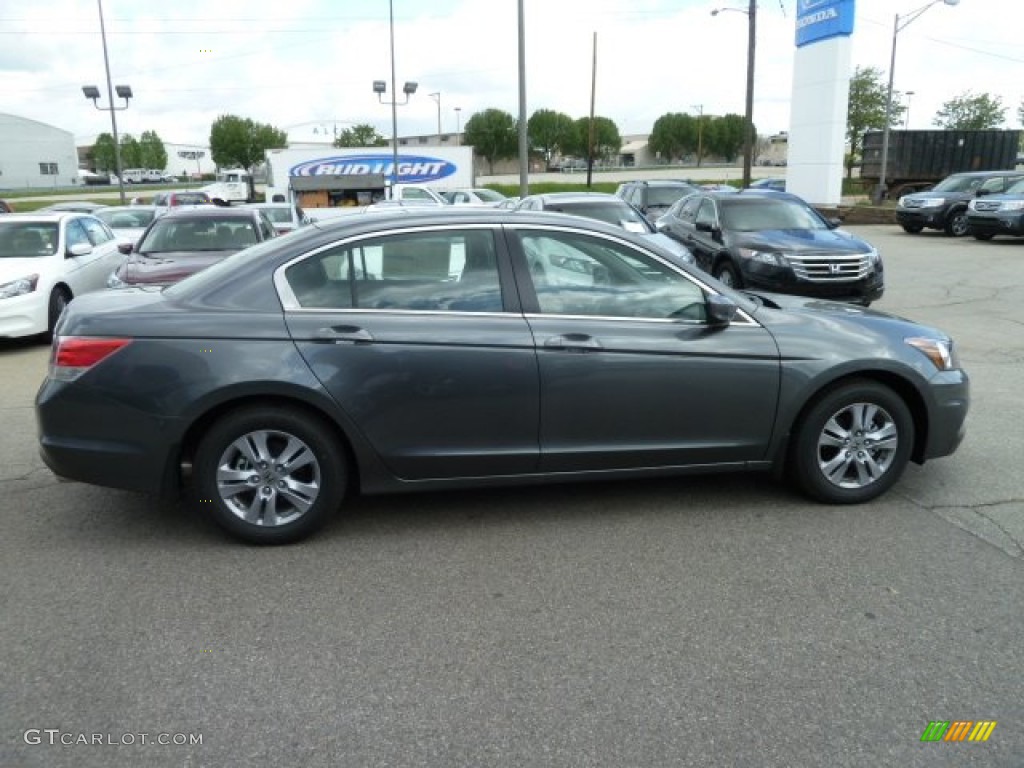 2012 Accord SE Sedan - Polished Metal Metallic / Black photo #6