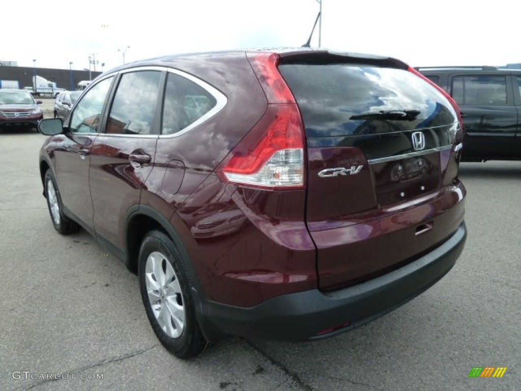 2012 CR-V EX 4WD - Basque Red Pearl II / Gray photo #3