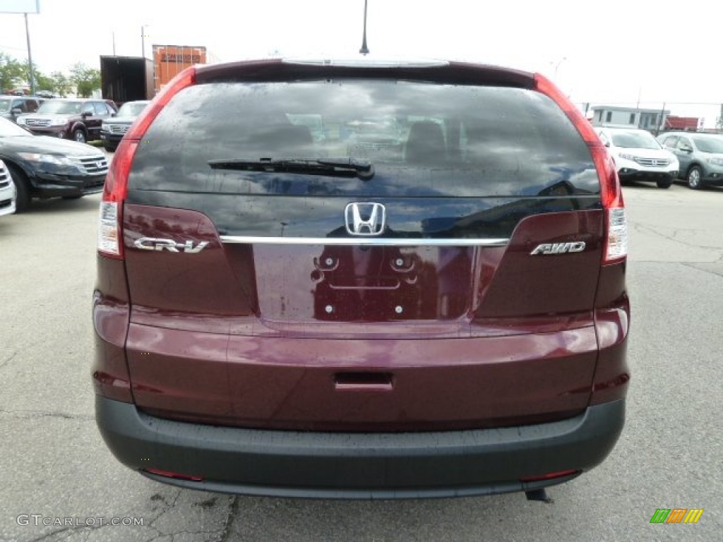 2012 CR-V EX 4WD - Basque Red Pearl II / Gray photo #4