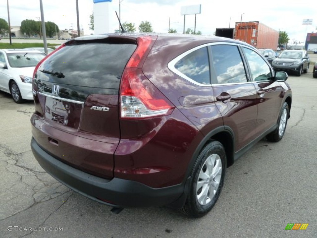 2012 CR-V EX 4WD - Basque Red Pearl II / Gray photo #5