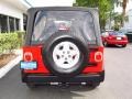 2006 Flame Red Jeep Wrangler SE 4x4  photo #4